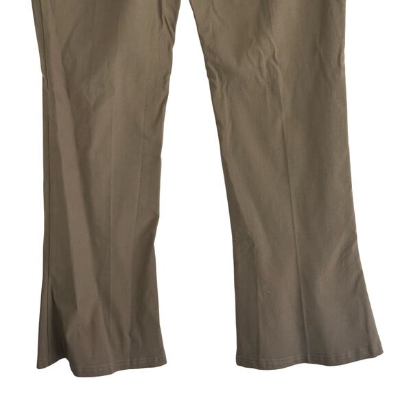 TOPSHOP‎ PLEATED FLARE LEG HIGH RISE CAREER PANTS IN TAN NWOT WOMEN'S SIZE 6 - Picture 10 of 11